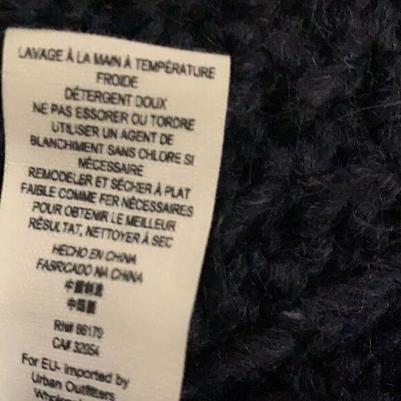 FREE PEOPLE OVERSIZE KNIT BLUE SWEATER SIZE‎ M - Picture 9 of 10